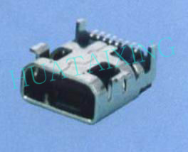 MINI USB 8P/F前貼后插